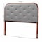 Baxton Studio Shanti Classic and Traditional Grey Fabric and Walnut Brown Finished Wood King Size Headboard 237-12645-ZORO - alternate 7